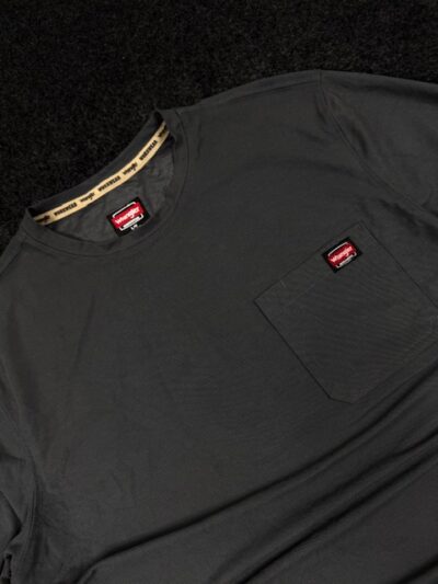 Wrangler Workwear Pocket Long Sleeve T-Shirt Grey (Size L/XL)