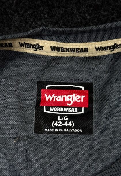 Home Wrangler Workwear Pocket Long Sleeve T-Shirt Grey (Size L/XL)