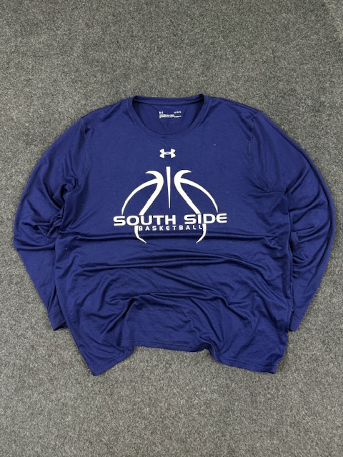 Under armour south side basketball long sleeve t-shirt (size l/xl) Under Armour South Side Basketball Long Sleeve T-Shirt (Size L/XL)