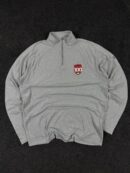 Under Armour HeatGear Grey Quarter Zip Pullover (Size L/XL)