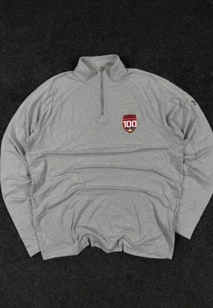 Home Under Armour HeatGear Grey Quarter Zip Pullover (Size L/XL)