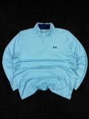 Under Armour Golf 1/4 Zip Performance Pullover Light Blue (3XL)