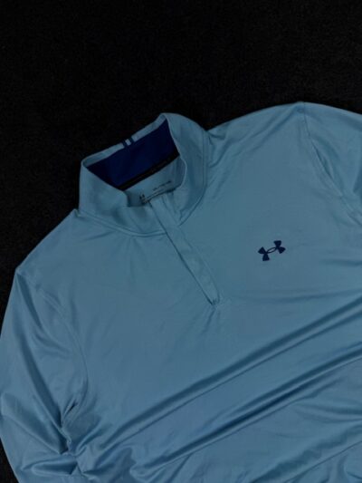 Under Armour Golf 1/4 Zip Performance Pullover Light Blue (3XL)