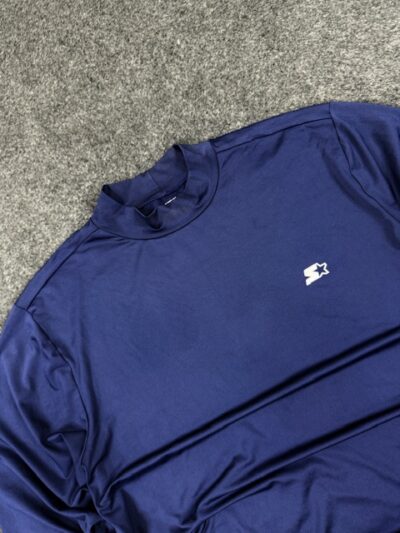 Starter Navy Blue Performance Long Sleeve (XL, Stretch Fit)