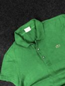 Lacoste Polo T-Shirt (S) – Green Classic Logo Cotton