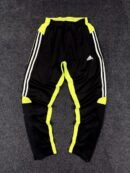 Adidas Neon Panel Track Pants (M) – Black & Volt Performance Joggers