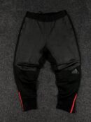 Adidas Black-Grey Track Pants (M) – Slim Fit Training Joggers | Zip Detail