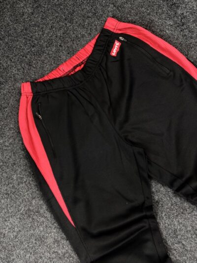 Levi’s Black Track Pants (M) – Side Panel Athletic Cold gear Joggers | Premium Fit