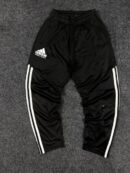 Adidas Black 3-Stripes Track Pants (XS) – Slim Fit Gym Joggers
