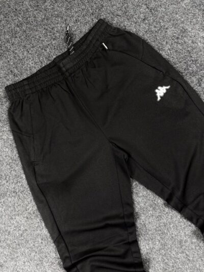 Kappa Black Slim Fit Track Pants (M) – Tapered Gym Joggers