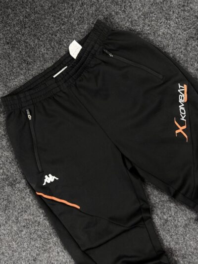 Kappa X Combat Track Pants (L) – Black Premium Sports Joggers