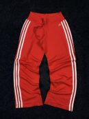 Adidas Women Track Pants (S) – Red 3 Stripe Activewear
