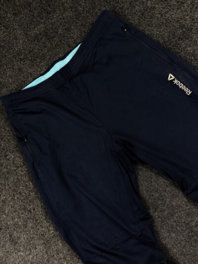 Reebok Track Pants (L) – Navy Blue Stretch Gym Joggers