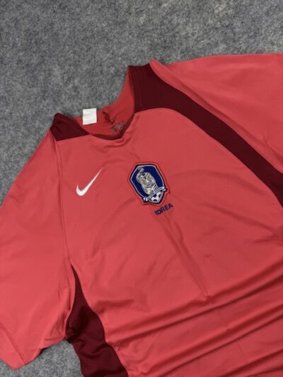 Nike Korea Dri-FIT Football Jersey Red (S) | Stretch Quick Dry Sports T-Shirt