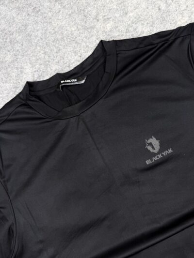 Black Yak Black Performance T-Shirt M | Premium Outdoor Activewear | Minimal Gym Tee