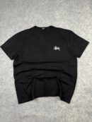 Stüssy Black Logo T-Shirt XL Oversized | Premium Streetwear Tee | Minimal Graphic Cotton