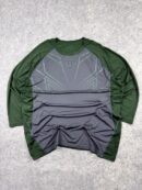 Under Armour Compression 3/4 Sleeve T-Shirt Grey Green (3XL) | Gym Activewear