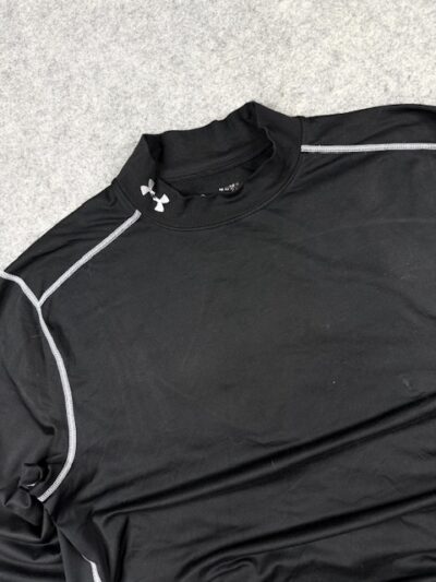 Under Armour Black Compression Long Sleeve T-Shirt (XXL) | Stretch Gym Activewear Tee