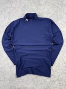Under Armour Navy Blue Mock Neck Compression T-Shirt (XL) | Long Sleeve Gym Activewear
