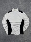 Nike Dri-FIT White Mock Neck Compression T-Shirt (M/L) | Long Sleeve Gym Activewear