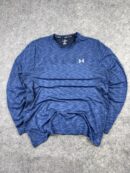 Under Armour Blue Fitted Performance T-Shirt (XXL) | Stretch Gym & Training Long Sleeve Top
