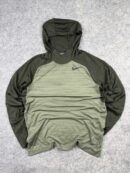 Nike Dri-FIT Olive Green Hoodie (M) | Lightweight Training & Running Performance Hoodie