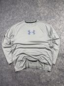 Under Armour HeatGear Compression T-Shirt XL | Grey Long Sleeve Gym Activewear