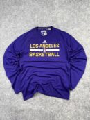 Adidas Los Angeles Basketball Long Sleeve T-Shirt (S) | NBA Training Tee Purple