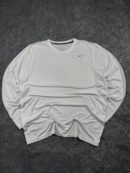 Nike Dri-Fit T-Shirt White XL | Stretch Fit Athletic Gym Tee