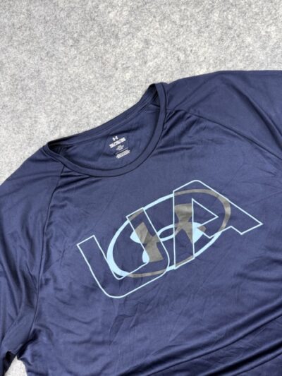 Under Armour UA Big Logo Training Tee – Navy Blue – 2XL/3XL – Loose Fit Sportswear