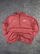 Nike Dri-FIT 1/4 Zip Pullover – Red Heather – Size XL