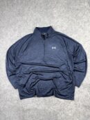Under Armour HeatGear 1/4 Zip Pullover – Navy Blue Heather – Size 2XL