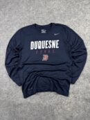 Nike Dri-FIT Long Sleeve T-Shirt – Duquesne Dukes Navy Blue – Size S