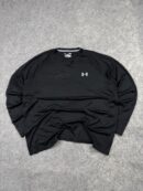 Under Armour HeatGear Long Sleeve T-Shirt (XL) | Black Loose Fit Gym Training Tee