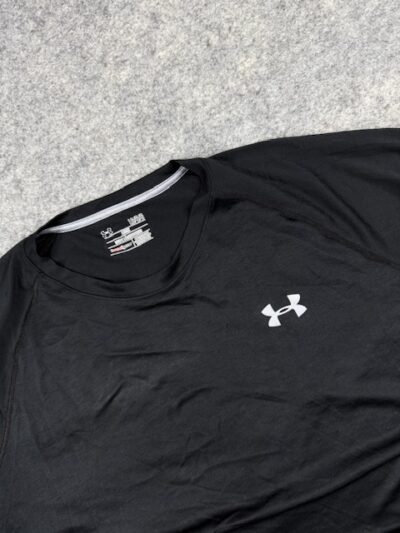 Under Armour HeatGear Long Sleeve T-Shirt (XL) | Black Loose Fit Gym Training Tee