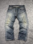 Levi’s 501 Blue Distressed Denim Jeans W36 L40 | Vintage Straight Fit