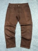 Bruno Saint Hilaire Brown Denim Jeans W38 | Premium Straight Fit