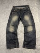 Vintage Washed Blue Denim Jeans W32 L40 | Relaxed Straight Fit