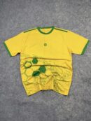 Brazil Style Football Jersey Yellow Green #10 Soccer Tee (L) | HP Graphic Sports Jersey