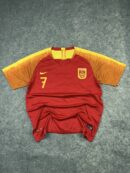 China Football Team #7 Nike Dri-FIT Jersey Red Yellow (XL) | Soccer Jersey