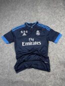 Real Madrid Fly Emirates Navy Blue Football Jersey M | Retro Adidas Soccer Jersey