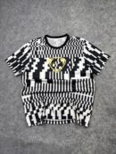 Nike Dri-FIT Black White Graphic Football Jersey XL | Retro Streetwear Soccer Tee