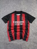 AC Milan Home Jersey 2022/23 - Red & Black Stripes Emirates - Size L