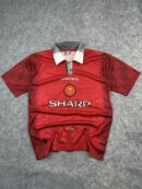 Manchester United Umbro Sharp Home Jersey #9 - Red Polo Style - Size L