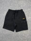Jeep Black Cargo Sweat Shorts | Casual Utility Shorts Stretch Waist
