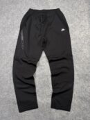 Kappa Large Black Track Pants | Athletic Slim Fit Joggers