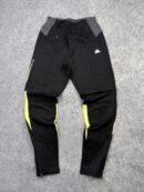 Kappa Medium Black Neon Track Pants | Slim Fit Sports Joggers