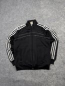 Adidas 3 Stripe Track Jacket | Black Full Zip Sports Jacket | Size XS