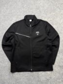 Lecaf Sports Track Jacket | Black Full Zip Activewear Jacket | Size L