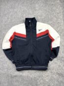 Pro-Specs Original Track Jacket Men | Navy White Red Retro Sports Jacket | Size M/L